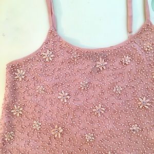 beaded peach/pink tank 🌸🍑